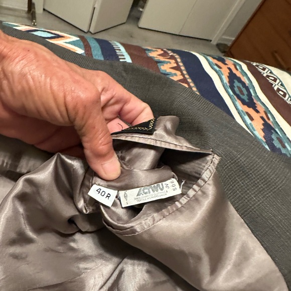 Vintage Hart Schaffner Marx Grey Tweed Blazer size 40R made in the USA - Picture 4 of 10